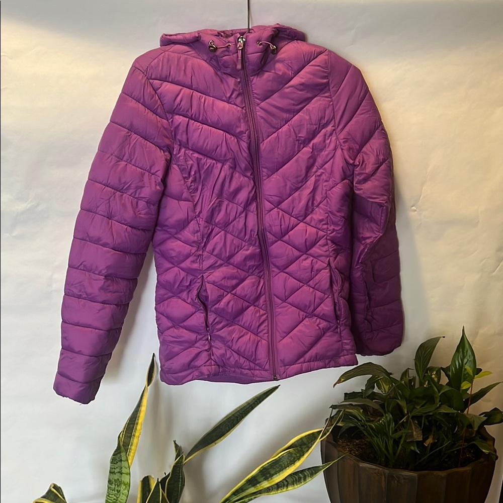 Women's/Girl’s Purple Quilted Puffer Jacket